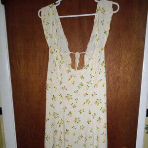 Free People ' Like a Lady Cactus Flower Citrus' print ~L~
